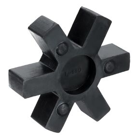 uxcell L150 Jaw Coupling Insert, Flexible Solid Type NBR Rubber Jaw Coupling Center Inserts for L Jaw Coupling L-Jaw Coupler Set, Black