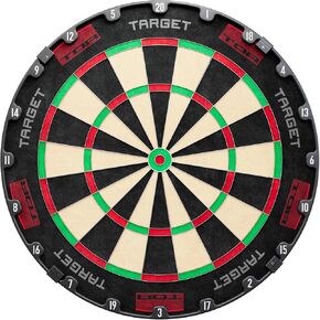 Target Darts TOR Dartboard, Steel Tip Dart Board | WDF Approved Competition Standard Dartboards & Fixing Kit, Modern Rotational Number Ring, Premium Madagascan Sisal, Stainless Steel Thin Wire System