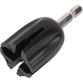 Guitar String Winder Head Electric Drill Tuning Peg Puller Luthiers Tool for Acoustic Guitar Bass Ukulele Mandolin, 28.5mm, Black