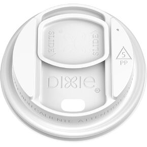 GEORGIA-PACIFIC DIXIE® SLIDER LIDS FOR 10/12/16/20OZ WHITE, 1,000 LIDS PER CASE