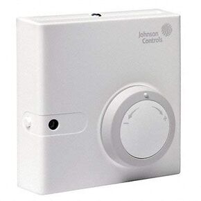 Johnson Controls HE-68N3-1N00WS Series HE-6800 Humidity Transmitter with Temperature Sensor and Setpoint, Nickel T.S Element, +/-3% RH Humidity, 80mm x 80mm Enclosure