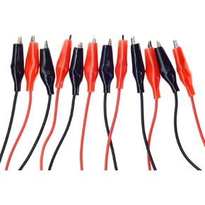 QTEATAK 3Pack Alligator Clips with Wires Test Cable