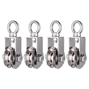 40mm Cable Pulley Wheel, Bearing Inside, Rope Pulley for Pulley System, Gym Equipment, Clothesline and DIY Projects 2Pack