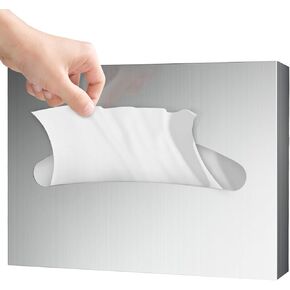 2 Pcs Toilet Seat Cover Dispenser Wall Mount,Toilet Seat Cover Holder for Disposable Toilet Seat Covers,Stainless Steel Surface Mounted Toilet Seat-Cover Dispenser