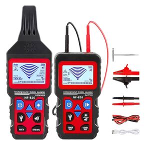 NOYAFA NF-826 Underground Cable Tester Wire Locator Tracker Detector, Wall and Underground Pipeline Wire Detector, Test Short Circuit Breaker of Wall and Underground Cables