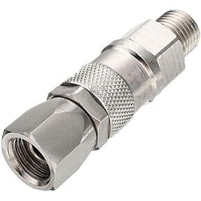 1/4-Inch Swivel Joint High Pressure Universal Paint Sprayer Swivel Adapter for Paint Spray Gun, Airless Sprayers, Hose Connector (1/4-1/4) …
