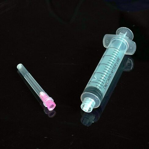 20 Pack 10ml Industrial Sterile Syringes with 18Ga 1.5 Inch, Plastic Disposable Syringe for Scientific Labs, Liquids Refilling and Measuring in Kuwait