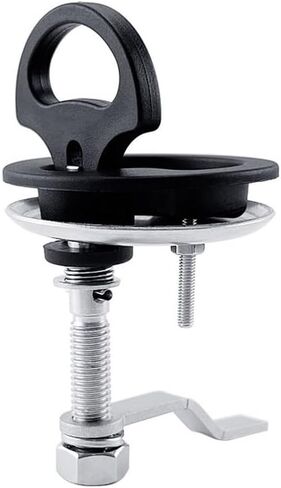 Boat Cam Latch, Nylon Lift Locking Latch with Plate Screws, Flush Pull Hatch Lift, Adjustable 15 to 60mm Marine Hatch Pull with Back Plate for Yacht Boat RV Trailer Show in Saudi Arabia