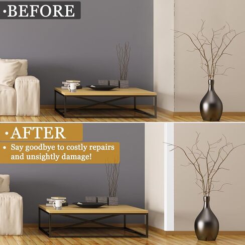 Wall Corner Protector Self-Adhesive Flexible – Durable Rubber, Furniture Edge Guard, Easy to Install, White, Prevents Wall Damage, Ideal for Home or Office Use in Kuwait