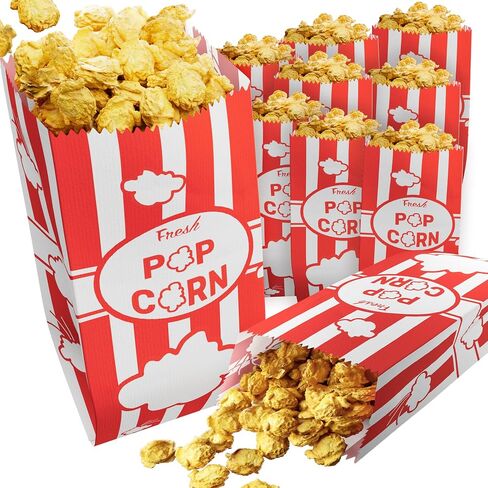 CUSINIUM 1oz Pink Paper Popcorn Bags (100-pack) - Carnival Theme - Customizable in Saudi Arabia