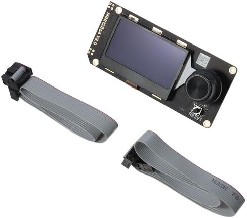 شاشة LCD صغيرة 12864 مع محول مواد طباعة ثلاثية الأبعاد وكابل لوحة تحكم في العرض الذكي للرسومات لـ Ender-3 Prusa-i3 in Kuwait