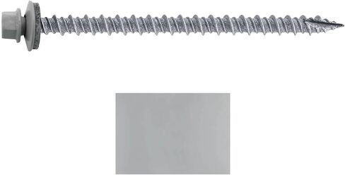 #10 Metal ROOFING SCREWS: (250) 10 x 3" Galvanized Hex Head Sheet Metal Roof Screw. Self starting metal to wood siding screws. EPDM washer. No Paint in Kuwait