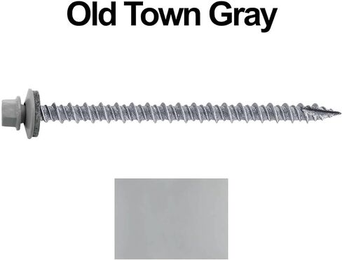 #10 Metal ROOFING SCREWS: (250) 10 x 3" Galvanized Hex Head Sheet Metal Roof Screw. Self starting metal to wood siding screws. EPDM washer. No Paint in Kuwait