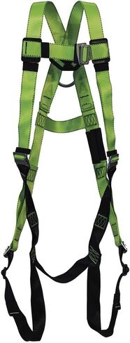 Peakworks, Universal Fit Full Body Safety Harness, Hi Vis Green, 5-Point Adjustment, OSHA Compliant in Kuwait