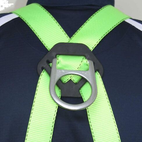 Peakworks, Universal Fit Full Body Safety Harness, Hi Vis Green, 5-Point Adjustment, OSHA Compliant in Kuwait