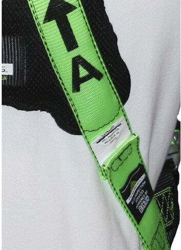 Peakworks, Universal Fit Full Body Safety Harness, Hi Vis Green, 5-Point Adjustment, OSHA Compliant in Kuwait