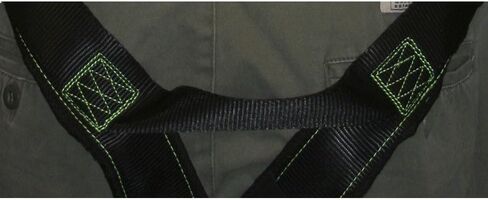 Peakworks, Universal Fit Full Body Safety Harness, Hi Vis Green, 5-Point Adjustment, OSHA Compliant in Kuwait