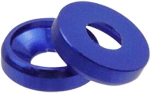 M3 20Pcs Finishing Countersunk Washers, Anodized Aluminum Alloy, Head Washers Gaskets Cup Shim,Yellow Gold in Kuwait