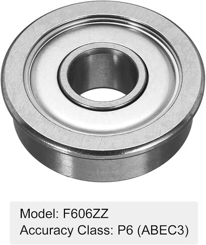 Uxcell FR6-2RS محمل كروي ذو حواف، 4 قطع 3/8 × 7/8 × 9/32 بوصة من الفولاذ الكروم مزدوج الحماية ABEC3 ZV2 محامل شفة in Saudi Arabia