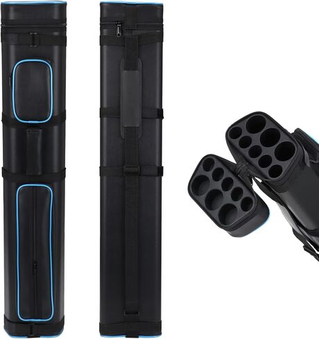 3x5 Hard Pool Cue Billiard Stick Carrying Case Pool Stick Case Holds 3 Cue Butts and 5 Cue Shafts in Kuwait