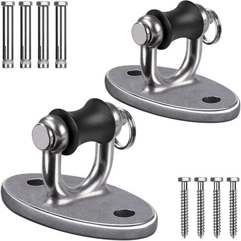 SELEWARE Ceiling Mount Heavy Bag Hanger, Silent Stainless Steel Wall Anchor for Hanging Heavy Bag, Yoga Swing, Suspension Straps, Patio Swing in Saudi Arabia