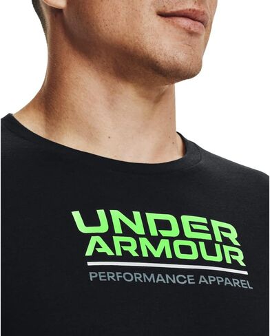 تيشيرت رجالي بأكمام قصيرة وشعار مربع متعدد الألوان من Under Armour in Saudi Arabia