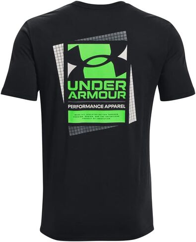 تيشيرت رجالي بأكمام قصيرة وشعار مربع متعدد الألوان من Under Armour in Saudi Arabia
