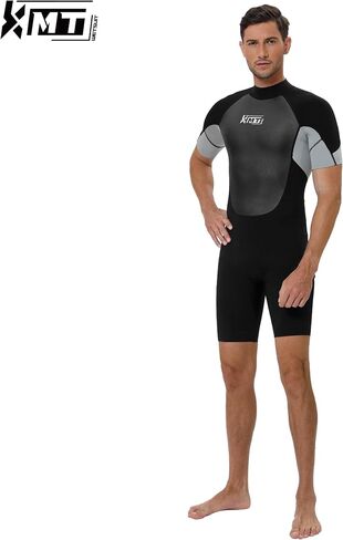 KMT Wetsuit for Men, 2mm Mens Shorty Wetsuits Back Zip Wet Suits in Kuwait