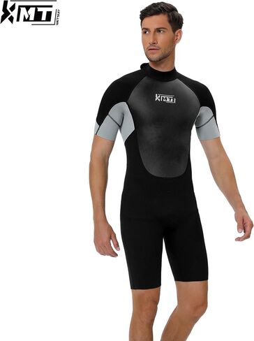 KMT Wetsuit for Men, 2mm Mens Shorty Wetsuits Back Zip Wet Suits in Kuwait