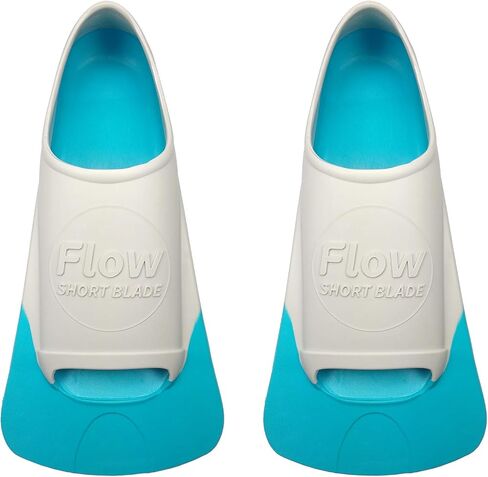 Flow Premium Rubber Short Blade Fins for Swim and Lap Training - Youth Sizes for Kids, Young Men, and Women in Saudi Arabia