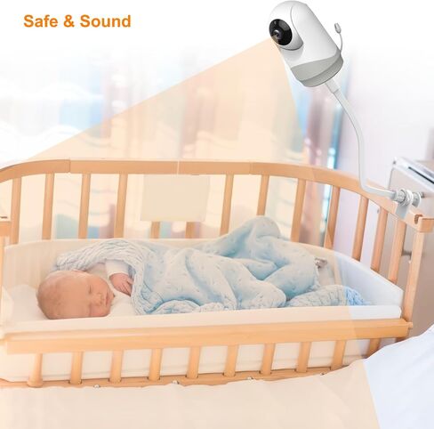 Baby Monitor Wall Mount, Baby Camera Mount, Versatile Flexible Clip Mount Easy to Install Without Tools or Wall Damage, Compatible with VT302 and Most Brands in Saudi Arabia