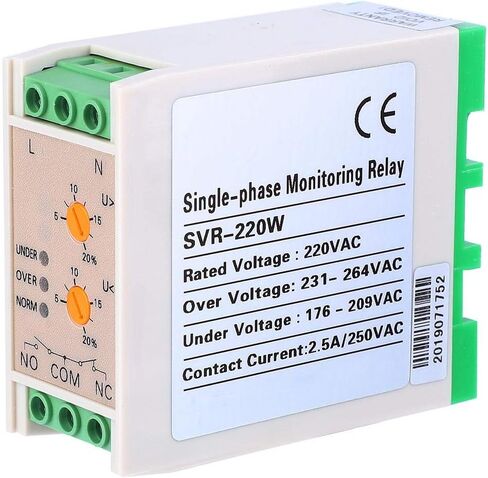 220V Power Monitoring Relay，Adjustable Undervoltage/Overvoltage Range Single Phase Protector，Monophase Voltage Monitoring Relay in Saudi Arabia