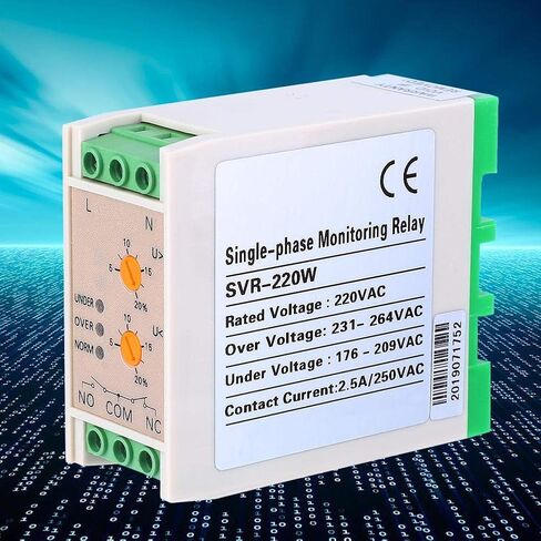 220V Power Monitoring Relay，Adjustable Undervoltage/Overvoltage Range Single Phase Protector，Monophase Voltage Monitoring Relay in Saudi Arabia