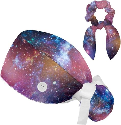قبعة فرك نسائية قابلة للتعديل من Starry Sky مع عصابة رأس بأزرار على شكل فيونكة شعر in Kuwait