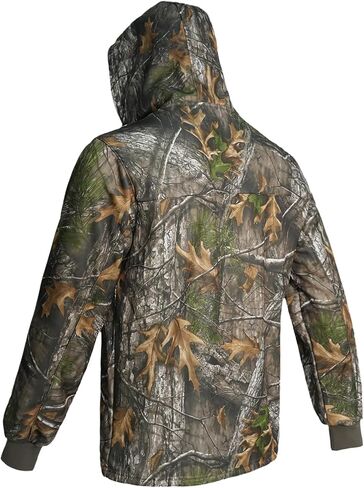 LOOGU Hunting Hoodies for Men Fleece Lining Performance Insulation Pullover Camo Hoodie in Kuwait