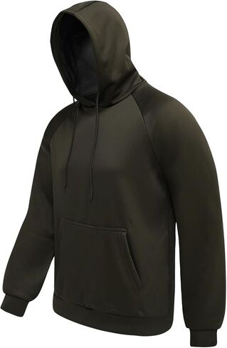 LOOGU Hunting Hoodies for Men Fleece Lining Performance Insulation Pullover Camo Hoodie in Kuwait