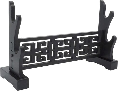 Eforlife Sword Stand Classical Weapon Display Stand Katana Genji Japanese Samurai Sword Blade Medieval Sword Stand Holder in Kuwait