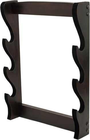 Lord of Battles Medieval Solid Wood Single Tier Sword Display Stand / Sword Holder / Gladiator Sword Display / Katana Sword Holder | Handcrafted from Genuine Teak Wood (Single Tier) in Kuwait