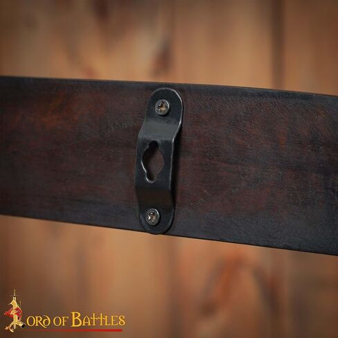 Lord of Battles Medieval Solid Wood Single Tier Sword Display Stand / Sword Holder / Gladiator Sword Display / Katana Sword Holder | Handcrafted from Genuine Teak Wood (Single Tier) in Kuwait