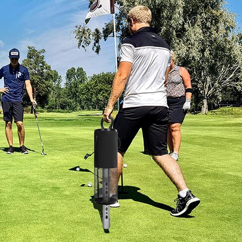 AKOZLIN Golf Ball Retriever Portable Shag Bag Golf Ball Pick Up Collector with Detachable Aluminum Tube Tee Holder, Pocket Shagger Storage in Saudi Arabia