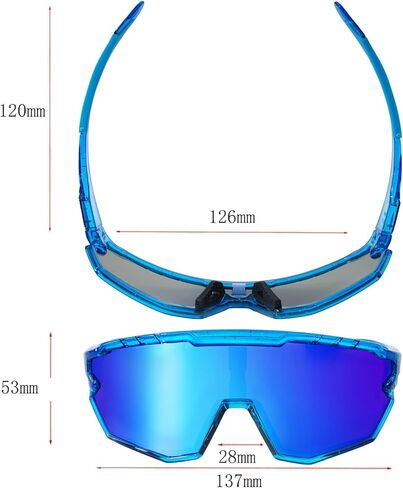 نظارات شمسية رياضية لركوب الدراجات نظارات مستقطبة للبالغين والشباب، البيسبول، صيد الأسماك، الجري على الجليد، الجولف in Kuwait