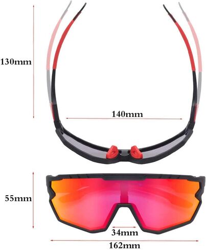 Sports Sunglasses Cycling Glasses Polarized Adults and Youth, Baseball,Fishing, Ski Running,Golf in Saudi Arabia