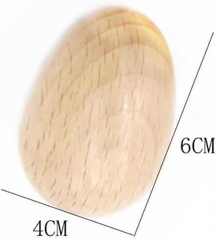 4 Pcs Music Shaking Eggs Wooden Easter Eggs Shakers Small Percussion Eggs Wooden Egg Maracas Wood Musical Eggs Hand Egg Percussion Instruments in Saudi Arabia
