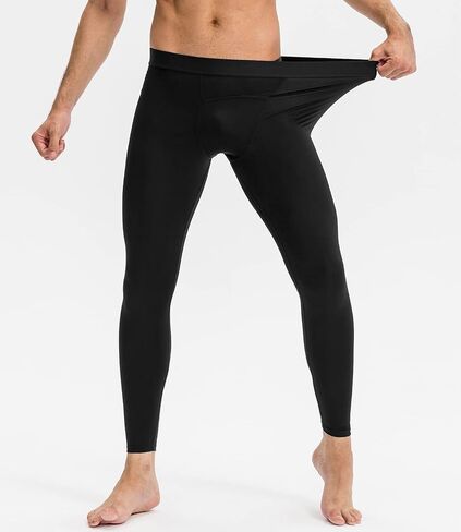 SPVISE 1 or 3 Pack Men's Compression Pants, Athletic Tights Running Leggings Cool Dry Baselayer Bottoms for Sports Basketball in Kuwait