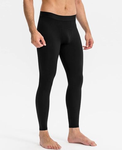 SPVISE 1 or 3 Pack Men's Compression Pants, Athletic Tights Running Leggings Cool Dry Baselayer Bottoms for Sports Basketball in Kuwait