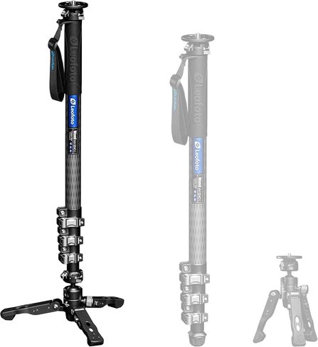 Carbon Fiber Camera Monopod Lightweight Travel Quick Lock System, Maximum Load 40kg, 360° Panoramic Camera Stand, Waterproof System (MPC-366C) in Saudi Arabia