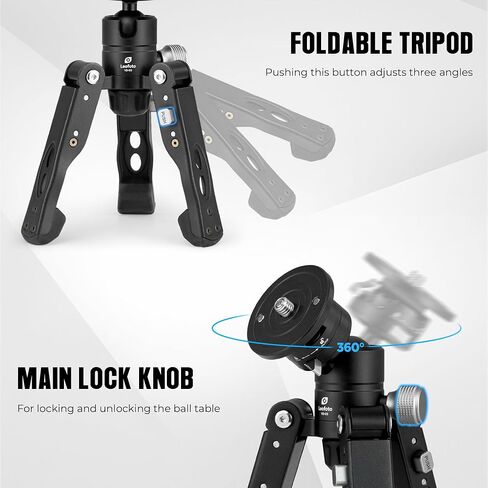 Carbon Fiber Camera Monopod Lightweight Travel Quick Lock System, Maximum Load 40kg, 360° Panoramic Camera Stand, Waterproof System (MPC-366C) in Saudi Arabia