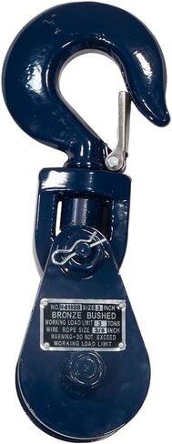 Mytee Products Snatch Block with Hook WLL 8 Ton 8" Sheave 3/4 Inch Wire Rope Wrecker Roll Back Recovery in Kuwait