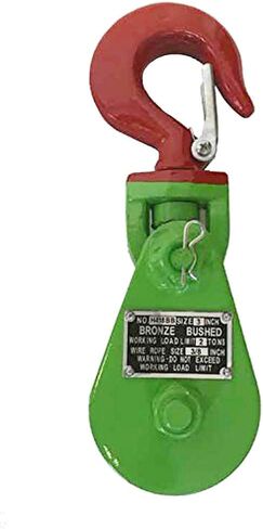 Mytee Products Snatch Block with Hook WLL 8 Ton 8" Sheave 3/4 Inch Wire Rope Wrecker Roll Back Recovery in Kuwait