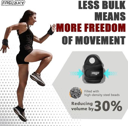 Frelaxy Wrist Weights with Thumb Loops Lock for Men Women 1lb*2 2lbs*2 3lbs*2 Ankle Weights Weighted Gloves for Running Strength Training Yoga Walking Exercises in Saudi Arabia